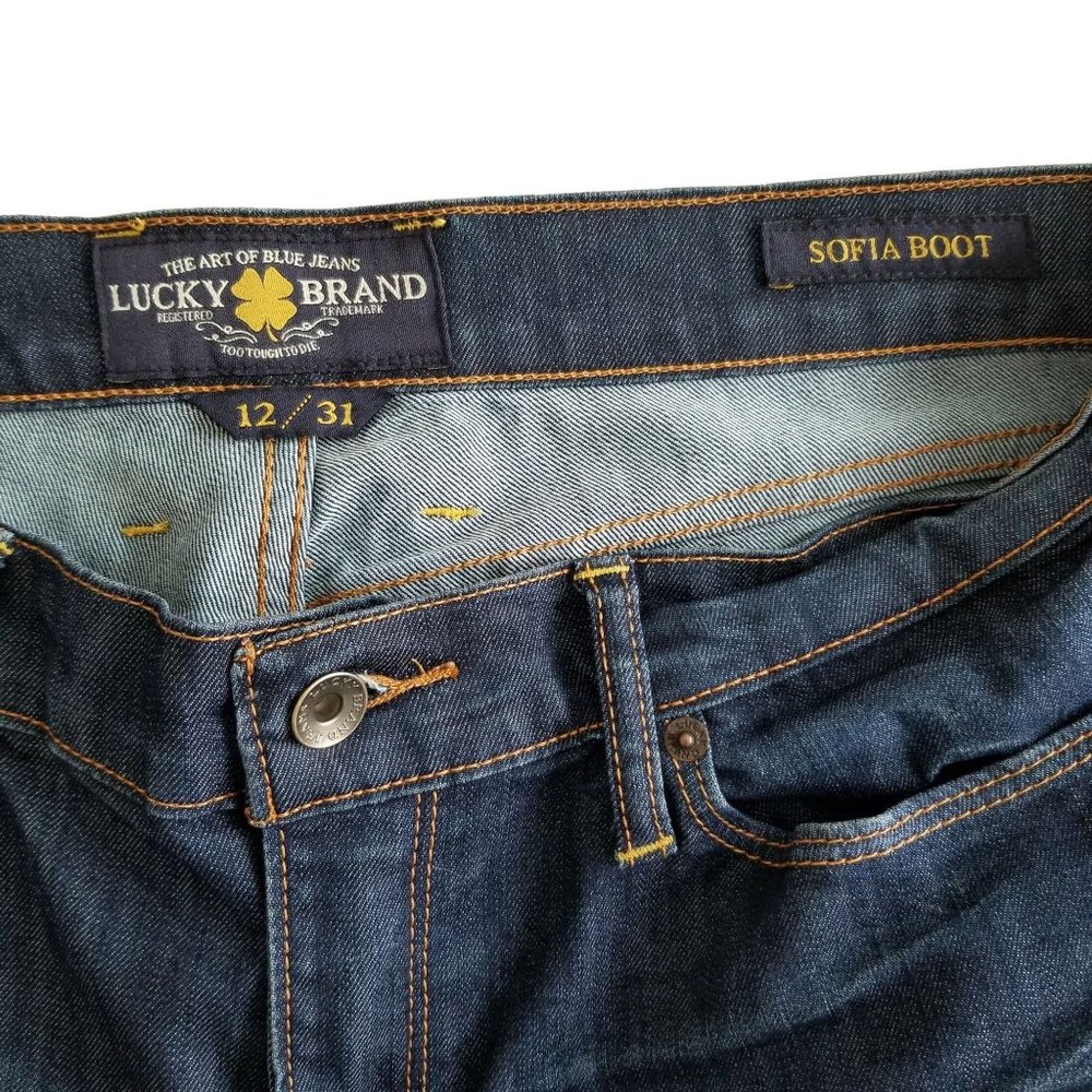 Lucky Brand Sofia Boot Cut Jeans Size 12/31 - Picture 5 of 12